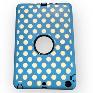 🌹ULAK Mini Ipad Stylish Blue Polka Dot Tablet Case